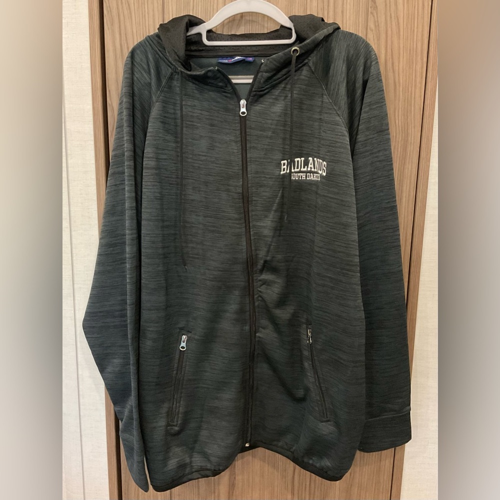 NWOT Basix of America Mens zip up Badlands South Dakota hoodie Jacket size XL